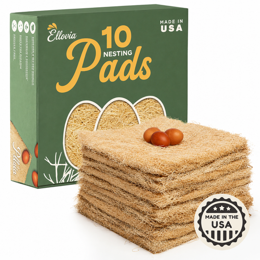 Chicken Nesting Pads for Chicken Coop - 13" x 13" - (10 Pack)