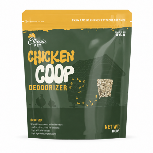 Chicken Coop Deodorizer - 10LBS - Eliminates Ammonia Smell - All Natural