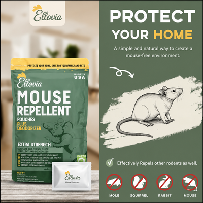 Ellovia RodentShield™ Mouse Repellent Pouches