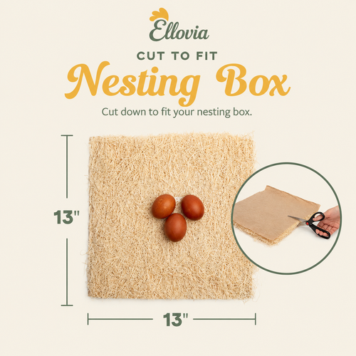 Chicken Nesting Pads for Chicken Coop - 13" x 13" - (10 Pack)